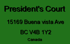 President's Court 15169 BUENA VISTA V4B 1Y2